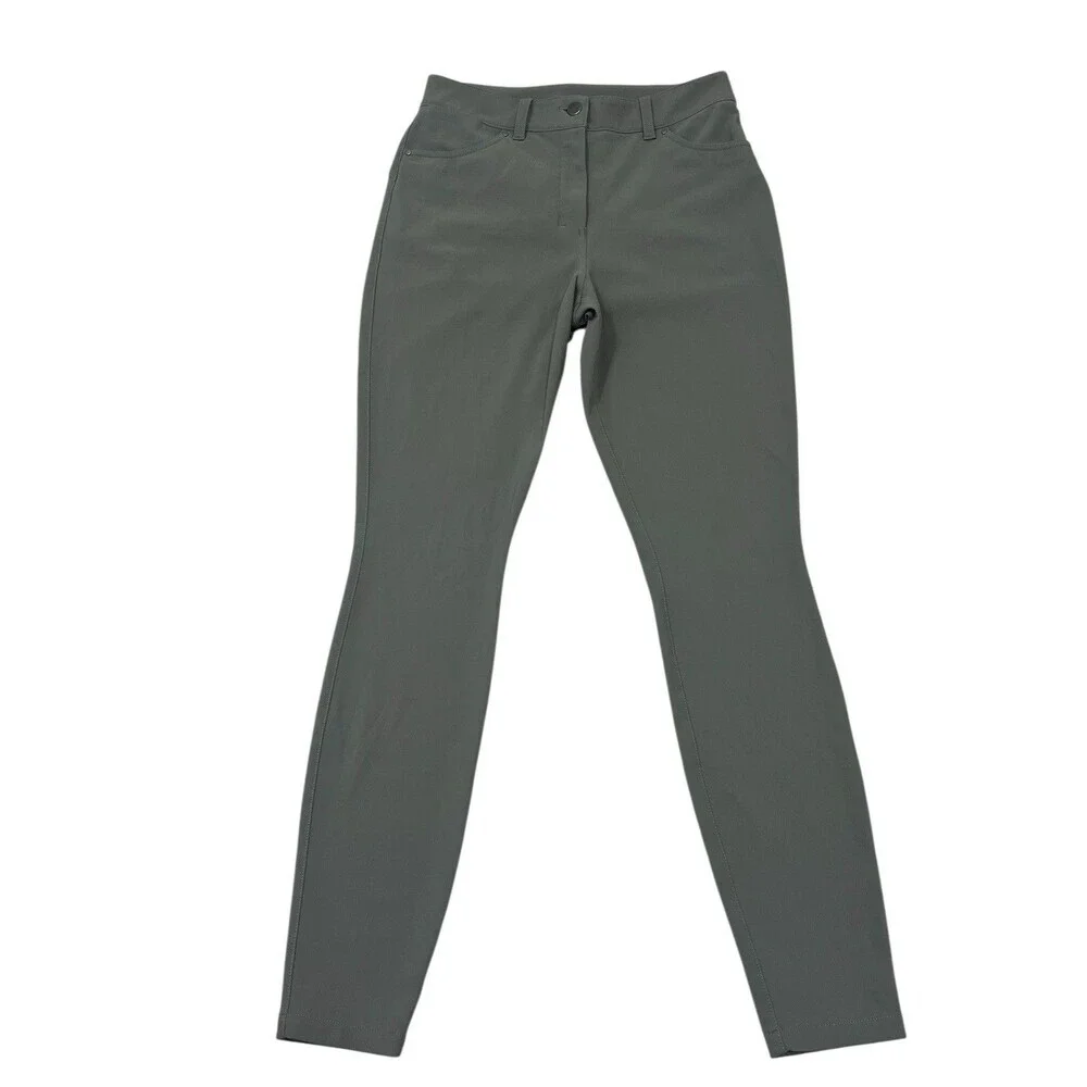 Lululemon City Sleek Slim-Fit 5 Pocket High-Rise Pant Full Length Grey Sage 28